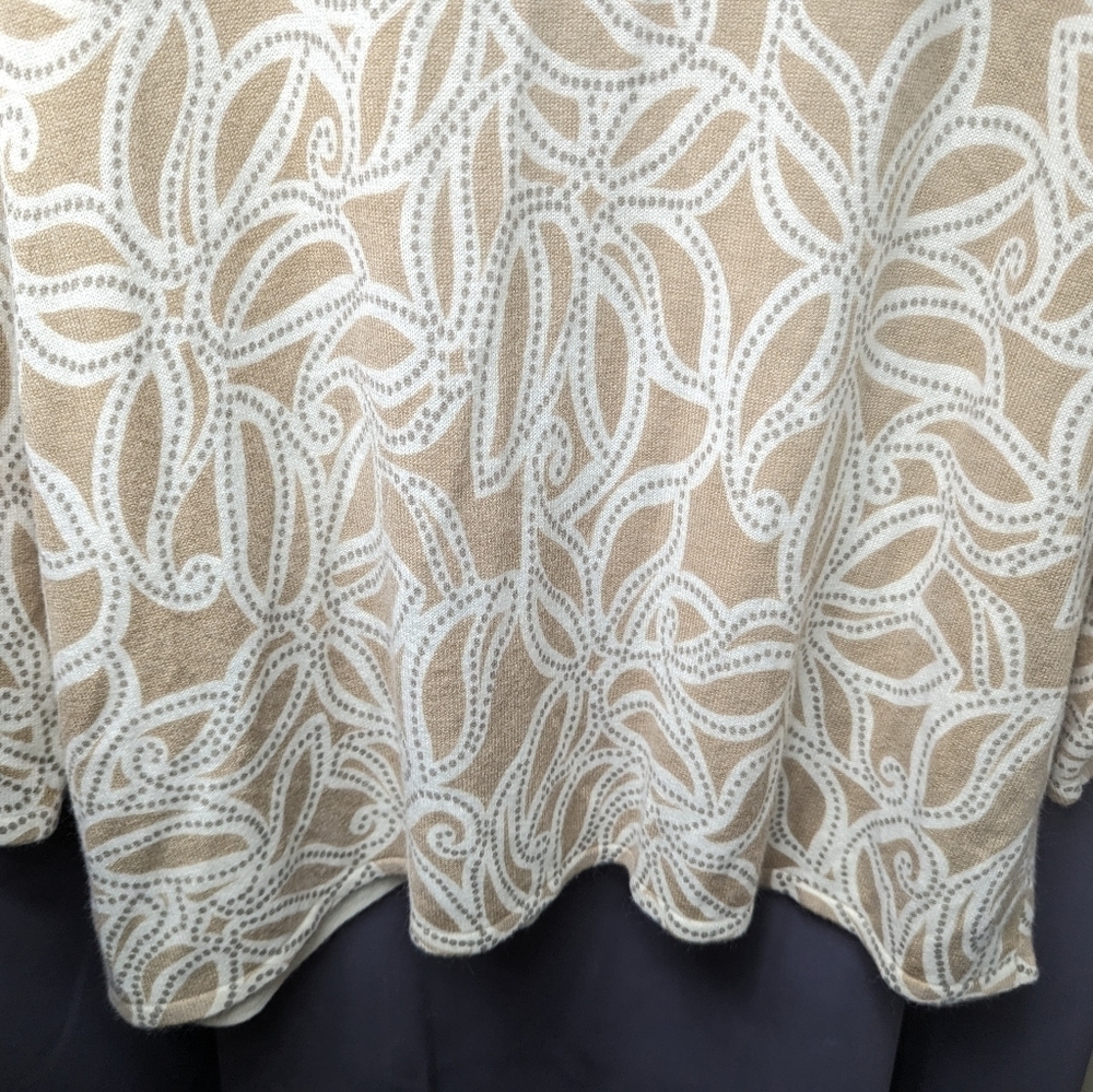 Studio Works Abstract Print Scoop Neck Sweater Sz 3X - Picture 8 of 11